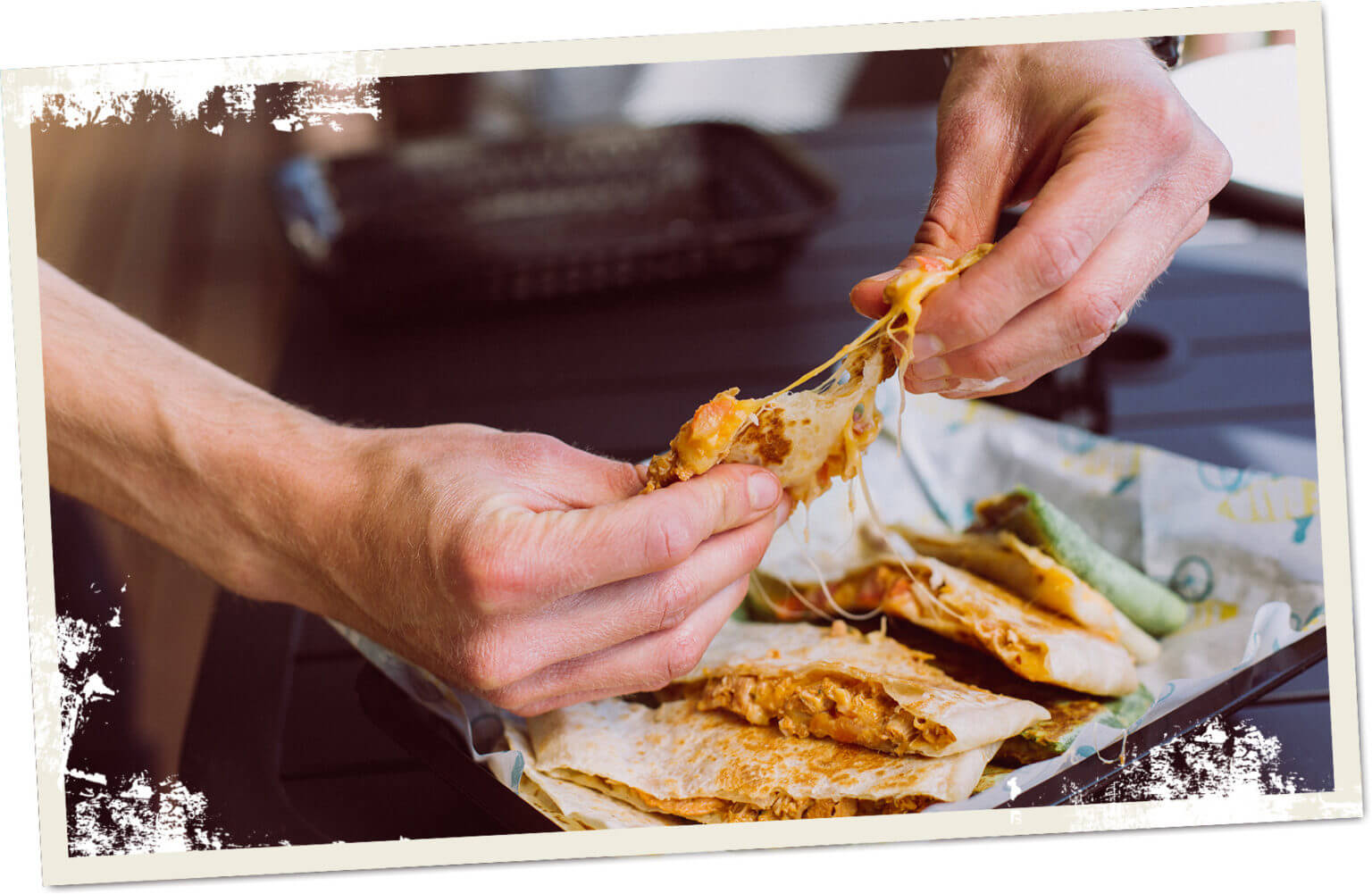 Pulled Apart Quesadilla
